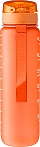 RPET drinking bottle (1000 ml) Brinley, orange