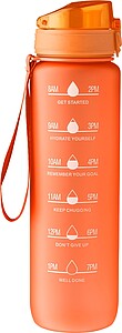 RPET drinking bottle (1000 ml) Brinley, orange