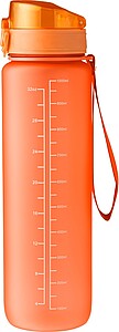RPET drinking bottle (1000 ml) Brinley, orange
