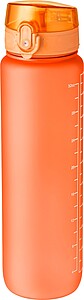 RPET drinking bottle (1000 ml) Brinley, orange