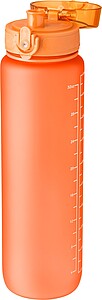 RPET drinking bottle (1000 ml) Brinley, orange