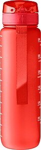 RPET drinking bottle (1000 ml) Brinley, red