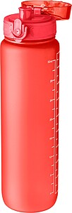 RPET drinking bottle (1000 ml) Brinley, red