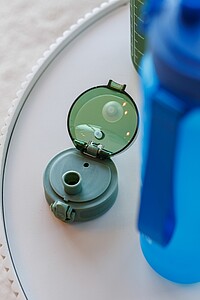 RPET drinking bottle (1000 ml) Brinley, yellow