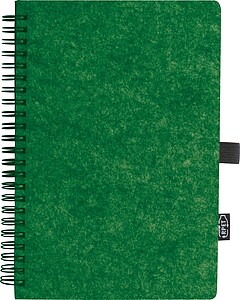 RPET felt notebook , olive