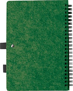 RPET felt notebook , olive