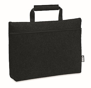 RPET felt zippered laptop bag