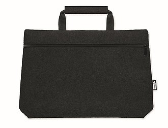 RPET felt zippered laptop bag