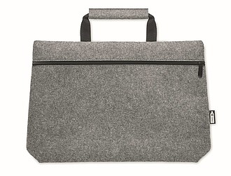 RPET felt zippered laptop bag