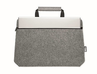 RPET felt zippered laptop bag