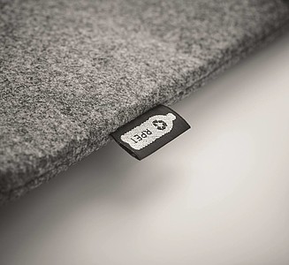 RPET felt zippered laptop bag