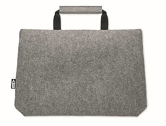 RPET felt zippered laptop bag
