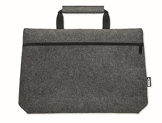 RPET felt zippered laptop bag