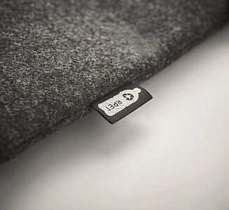 RPET felt zippered laptop bag