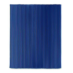 RPET fleece striped blanket