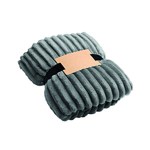 RPET fleece striped blanket