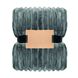 RPET fleece striped blanket