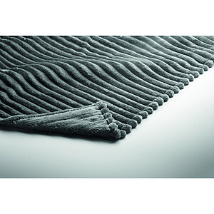 RPET fleece striped blanket