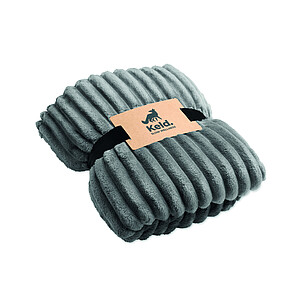 RPET fleece striped blanket