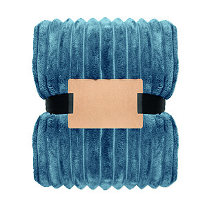 RPET fleece striped blanket