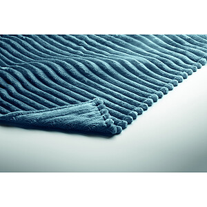 RPET fleece striped blanket