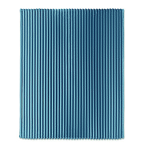 RPET fleece striped blanket