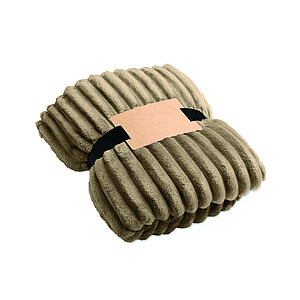 RPET fleece striped blanket