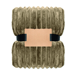 RPET fleece striped blanket