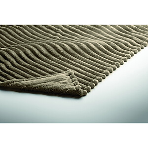 RPET fleece striped blanket