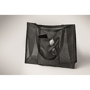 RPET mesh shopping bag, black
