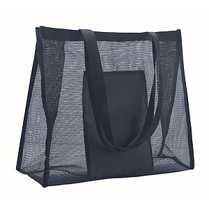 RPET mesh shopping bag, blue