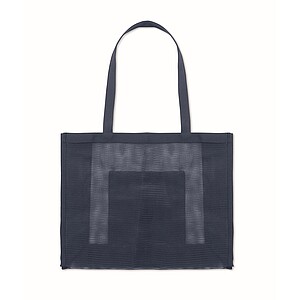 RPET mesh shopping bag, blue