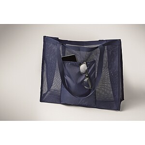 RPET mesh shopping bag, blue