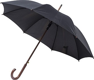 RPET polyester (170T) automatic umbrella with eight panels. Opens and closes automatically.