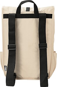 rPET Polyester (300D) flap backpack Lyric, beige