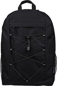 rPET polyester( 600D) adventure backpack Jari, black