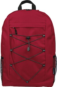 rPET polyester( 600D) adventure backpack Jari, red