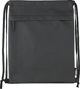 rPET polyester (600D) drawstring backpack Auri, black