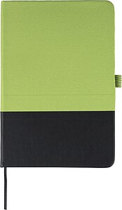rPET polyester A5 notebook Yuna, lime
