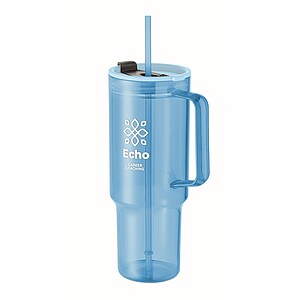 RPET tumbler 1200ml, transparent light blue