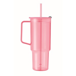RPET tumbler 1200ml, transparent pink