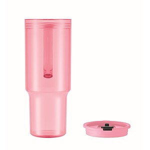 RPET tumbler 1200ml, transparent pink