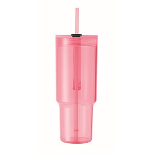 RPET tumbler 1200ml, transparent pink