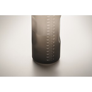 RPET water bottle 2000ml, black