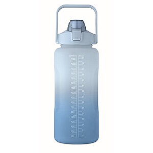 RPET water bottle 2000ml, royal blue