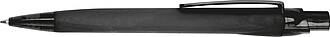 Rubberized ball pen, black