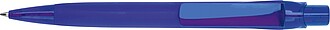 Rubberized ball pen, blue