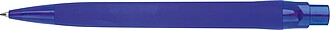 Rubberized ball pen, blue
