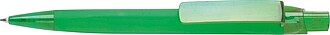 Rubberized ball pen, green