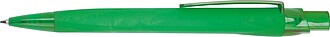 Rubberized ball pen, green